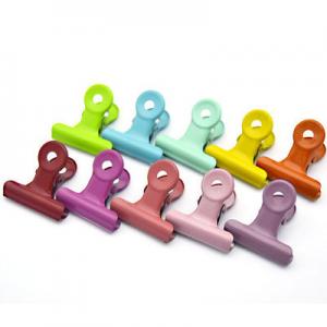 China Custom Chrome Stainless Steel Metal Bulldog Clips for Office Passed Strict Inspection on sale