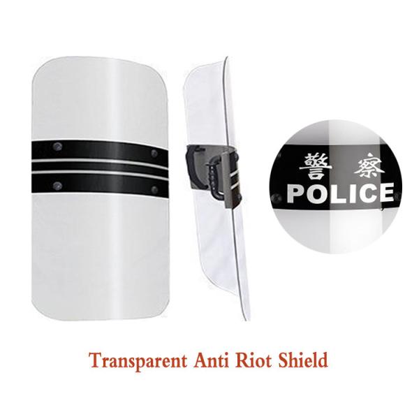 Customize Size Transparent Riot Shield Safety For Military Police Security Protection