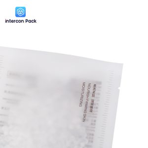 Polyester Facial Mask Packaging Bags Recyclable D Met Printing