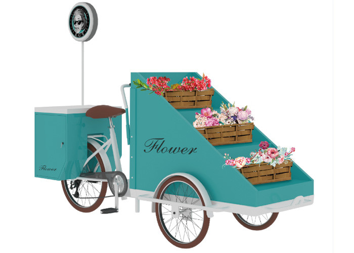 Multipurpose Commercial Scooter Vending Cart Aluminium Alloy Frame Stable Structure