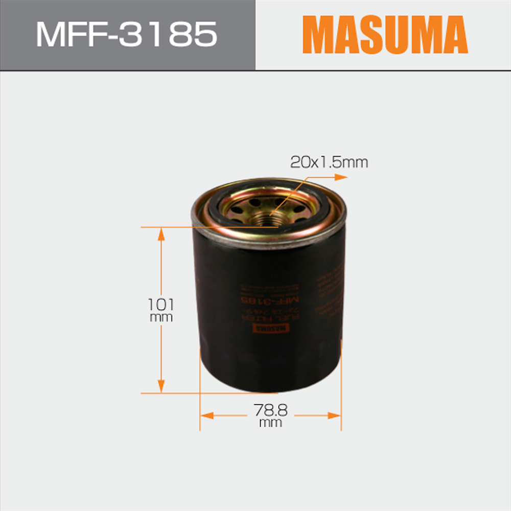 MASUMA NO. MFF-3185 J5 Fuel filter for MAZDA 626 0559-23-570 0559-23-570A 23304-89102