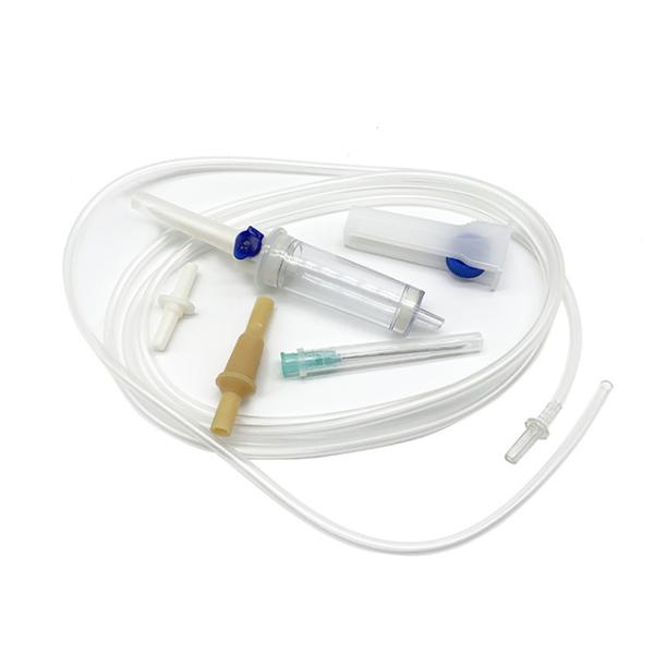 Luer Slip / Luer Lock Connector Disposable Sterile IV / Infusion Set In Plastic Material