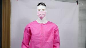 Quality Disposable Nonwoven Waterproof blood proof SMS Spunlance Lab Jacket wholesale