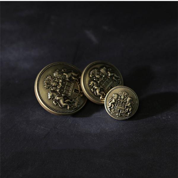 wholesale custom logo zinc alloy buttons metal shank button for coat
