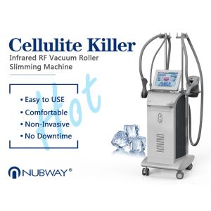 Quality Vacuum Liposuction Infrared Laser Bipolar RF Roller Massage Slimming Machine wholesale