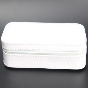 Quality Durable Watch Case Holder Box , White PU Leather Velvet Women