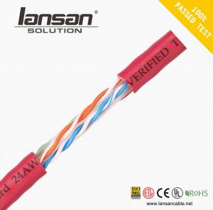 Quality 4Pairs Cat6 UTP Lan Cable 0.565mm BC CCA Solid Copper Ethernet Cable wholesale