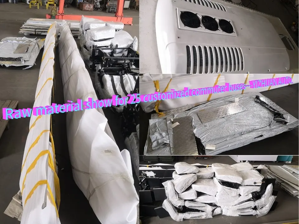 4x4 Engine Capacity 6 8L Off Road Rvs Motorhome Passenger Bus with Awning Accessories