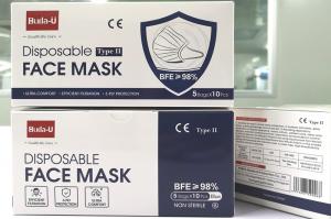 Quality Astm Level 2 Medical Disposable Face Mask High Filtration Rate Ce Eua En14683 wholesale