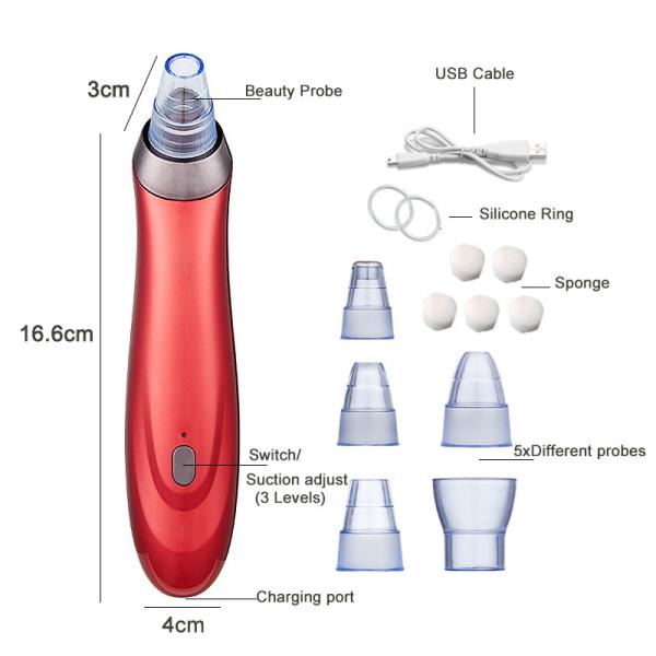 Blackhead Remover Pore Vacuum Suction Cleanser Pimple Popper Comedone Blackhead Remover Pore Vacuum Suction Cleanser