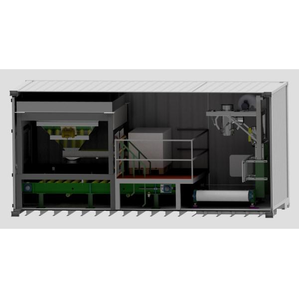 Palletising Wood Pellet Bagging Machine Scale Container Packing System