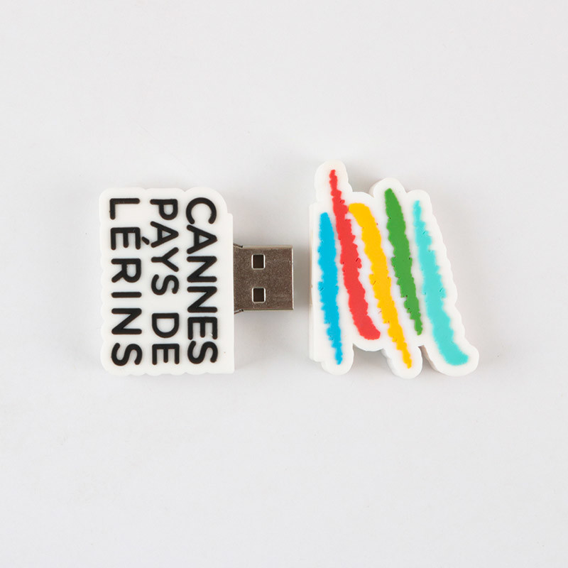 Customized USB in Oval Shape Made of PVC or Silicone for Your Corporate Gifts
