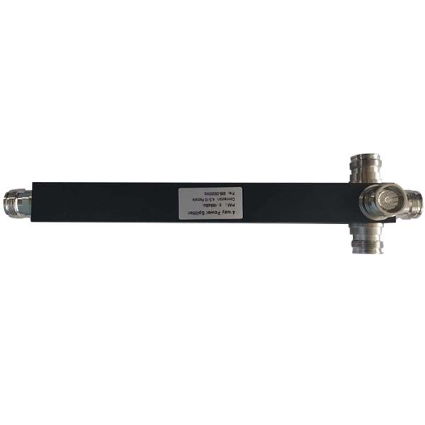 698-3800MHz Black Square 4.3/10 Mini Din Female 2/3/4 Way RF Power Divider Splitter