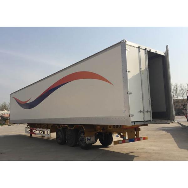 40 Feet Container Flatbed Semi Trailer Truck 2 Or 3 Axles 30-60 Tons 13m