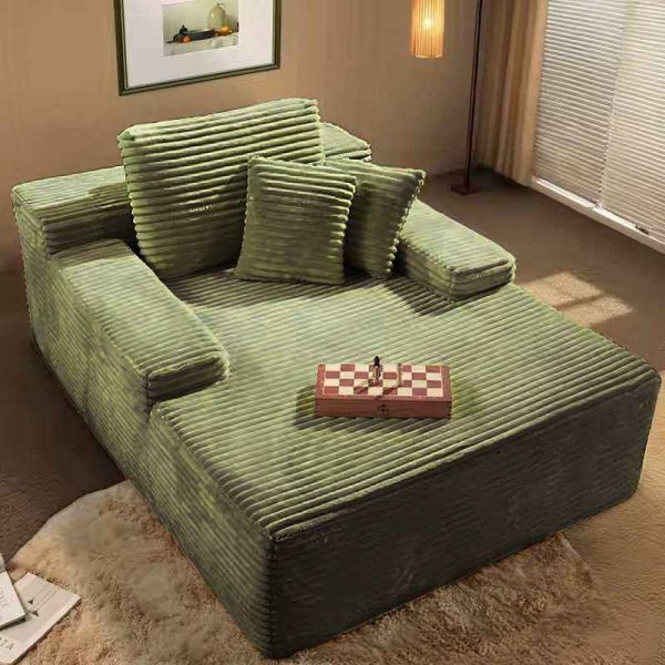 Wholesale Modern Modular Convertible Leisure Lazy Sofa Vacuum-Packed Boneless Fabric Sponge Compressed Sofa Bed for Villa