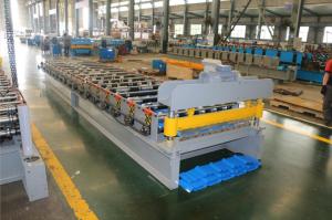China Galvanized Roofing Tile Roll Forming Machine​ For Metal Roof Making Machine on sale