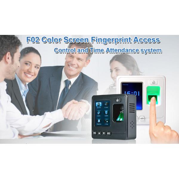 White Fingerprint Access Control System With USB Flash Drive For Offline Data Management