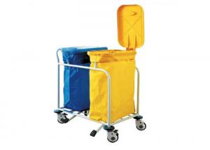 Quality Double Baskets Medical Trolley Hospital Metal Laundry Cart , Dressing trolley (Als-MT15b) wholesale