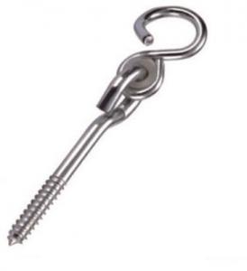 Quality Carbon Steel Swing Hanger Hook Screw Bolt Pig Nail Type Swing Hardware wholesale