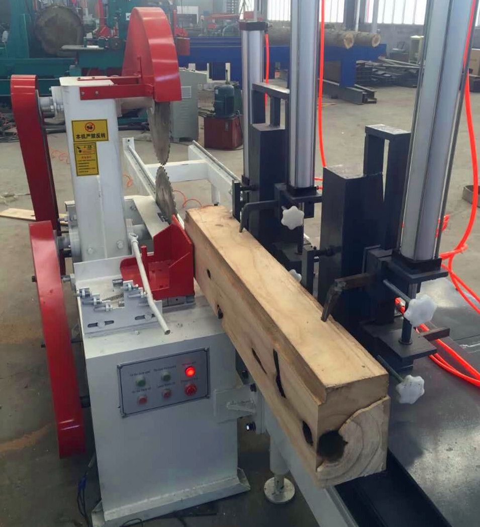 China supply PLC auto double blades circular sawmill with log carriage planks cutting saw