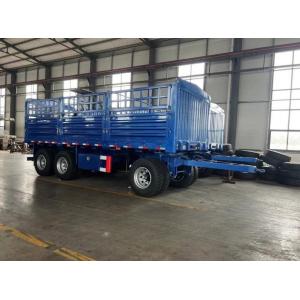 3 Axle Fence Drawbar Trailer Bulk Cargo 20ft Container