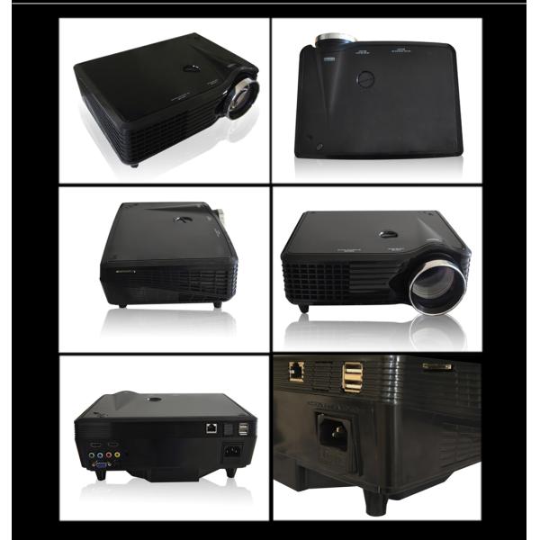 Professional Good quality LCD LED video projector Android HDMI USB SD for 3D Home Cinema