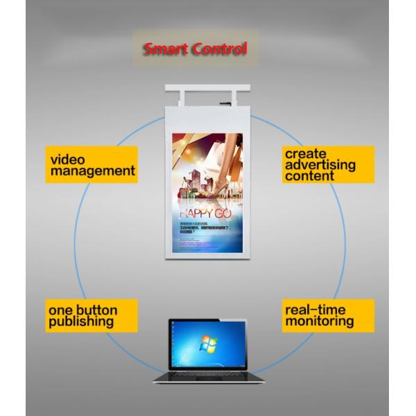 Full High Definition LCD Advertising Display With High Brightness 350/700 Nits