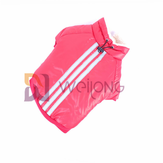 100% Poly shine Waterproof Dog Coats With Underbelly Protection Warm Dog Coats