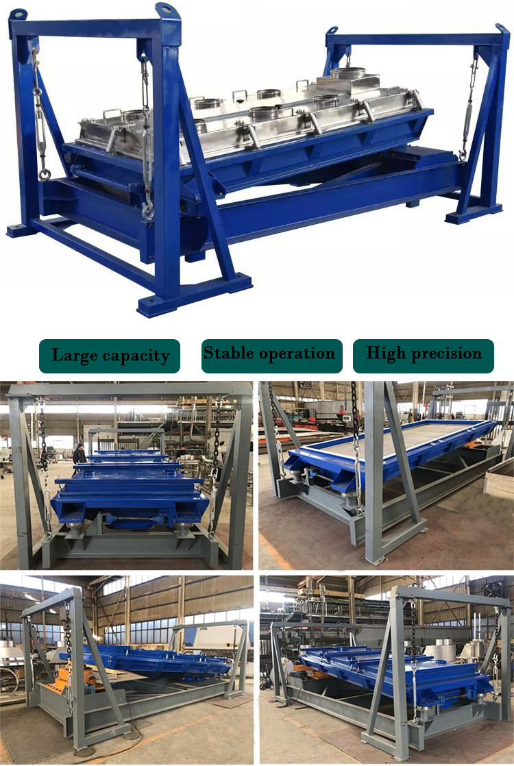 High Precision Carbon Steel / Stainless Steel Gyratory Vibrating Screen For Urea