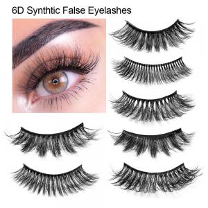 China Three Dimensional Thick Imitation Mink False Eyelashes Stage Show Bride Makeup 6D 20mm on sale