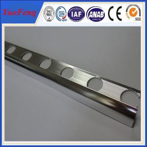 China electrophoresis aluminum extrusion, tile trim for marble edge manufacturer, OEM aluminium on sale