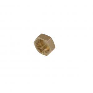 China ISO 228 Female Copper Natural Color Thread 1 inch Brass Plug for Pipe Fitting on sale