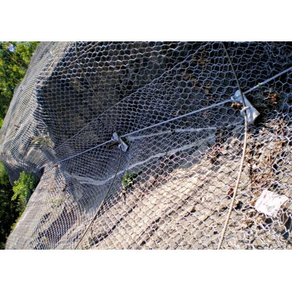 1-30m/Roll Rockfall Protection Netting Wire Mesh ISO9001 Certification