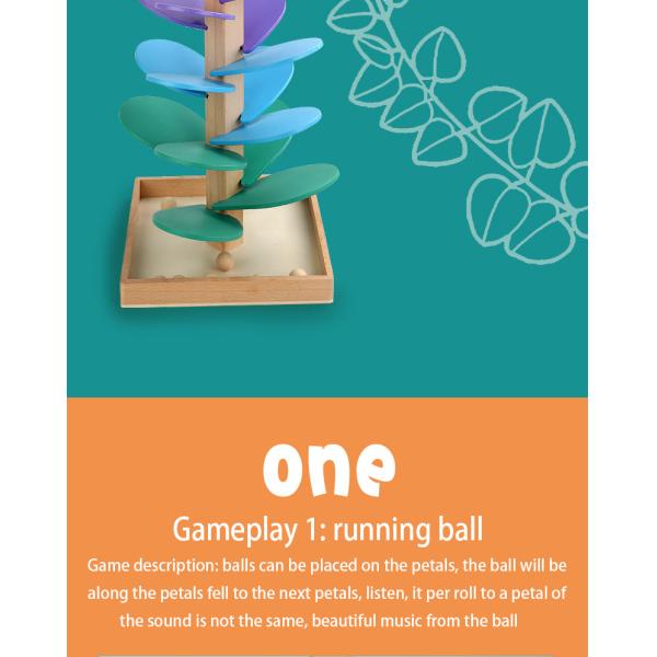 Rainbow Music Tree Early Learning Educational Toys Color Disassembly Ball Tree Game