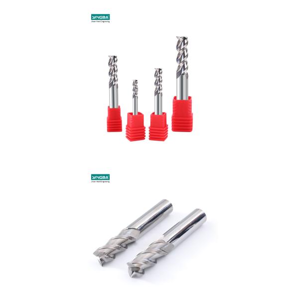 Yingba 3-Flute Carbide End Mill Cutter for Aluminum High Precision Milling Tool Sharp Milling Blade Cnc Router Bit