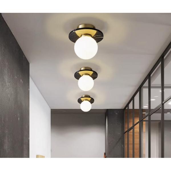 Natural marble Nordic villa corridor ceiling lamp designer homestay art creative personality corridor lamp
