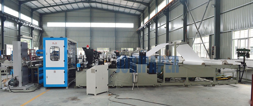 Automatic Multi Toilet Paper Jumbo Roll Packing Production Line
