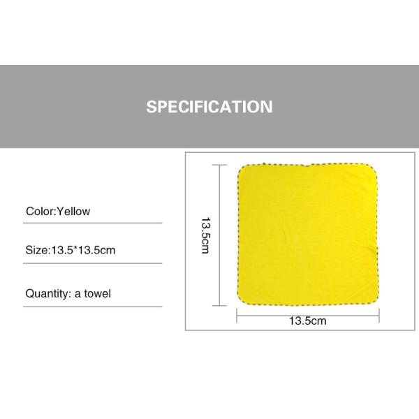 30*30cm Yellow Microfiber Towels For Car Detailing S M L Size