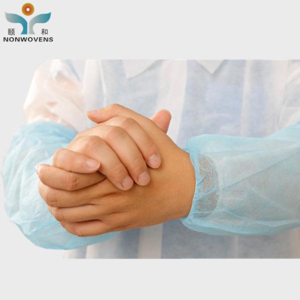 Eco Friendly PP Non Woven Fabric Arm Cover With Elastic Cuff For Home Cleaning