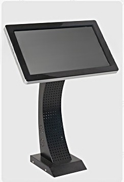24" inch LED all-in-one touchscreen PC Kiosk stand digital AD signage information interactive display