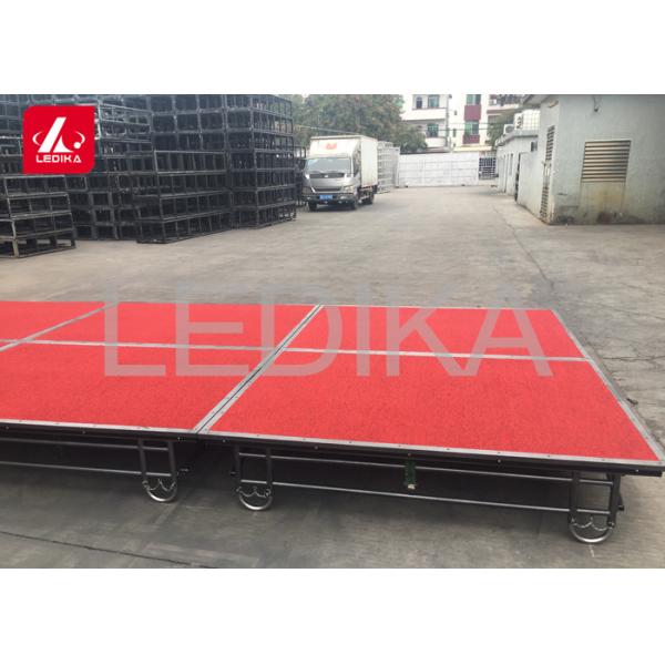 Adjustable Acrylic Aluminum Stage Platform Anti - Slip Assembly Folding Stage