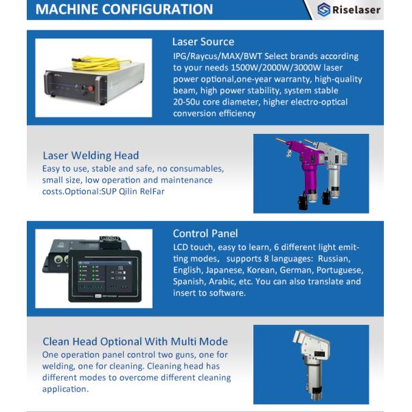 1.5kW 2kW 3kW Mini Handheld Metal Laser Welder For Stainless Steel