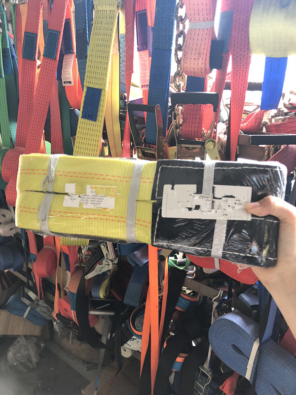 4 Inch Winch Strap With Flat Hook Heavy Duty Ratchet Strap WLL 5400lbs Flatbed Cargo Control Products