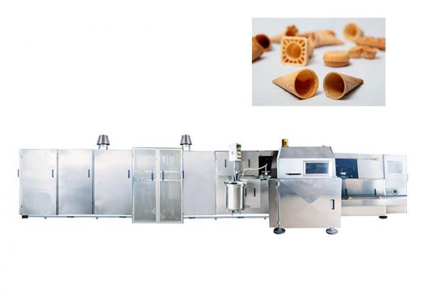 Cheap Professional Waffle Ice Cream Cone Maker , Sugar Manufacturing Machines 1 Year Warranty for sale