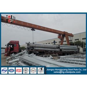 Quality 18m Dodecagonal Steel Electric Pole / Direct Buried Electric Line Pole wholesale