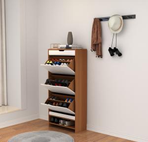 Quality Shaker Door Shoe Storage Cabinet Retro Style With Shoe Rack wholesale