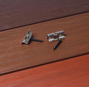 China Silver Stainless Steel Deck Screws WPC Decking Accessories Composite Boards Clips on sale