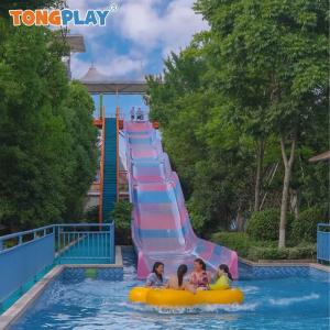 Multiple Rainbow Waterslide Outdoor Entertainment Commercial Water Park Slides
