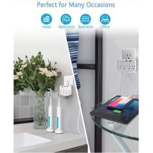 Miniature Wall Outlet Hidden Camera Wifi Charger Hidden Camera White