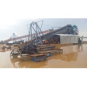 Wheel Bucket 80M3/Hour Gold Mining Dredger Machine 12M